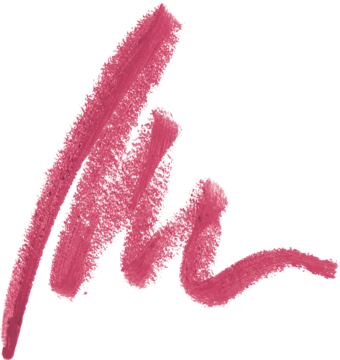 Różowy swatch Miss Sporty Serum Lip Liner. Prezentuje kremową, odżywczą formułę z nawilżającymi olejkami na czarnym tle.