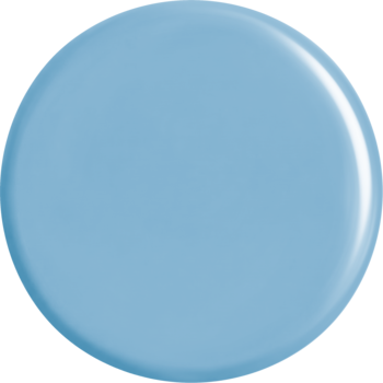 Jasnoniebieskie, lśniące koło reprezentujące pastelowy lakier Miss Sporty Pastel Garden. Gładkie, wypukłe wykończenie.