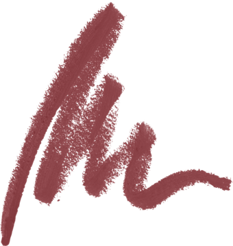 Próbka Miss Sporty Naturally Perfect Serum Lip Liner w kolorze rdzawo-czerwonym, kremowa smuga na czarnym tle.