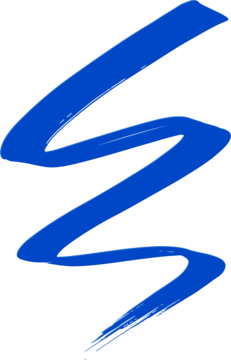 Falujący, intensywnie niebieski swatch żelowego eyelinera NYX Epic Inky Stix Cobalt Click na czarnym tle.