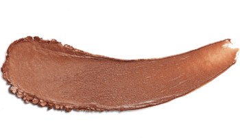 Zbliżenie na kremowy bronzer L'Oréal Paris Lumi Le Bronze. Swach w ciepłym, miedzianym odcieniu, aksamitny blask.