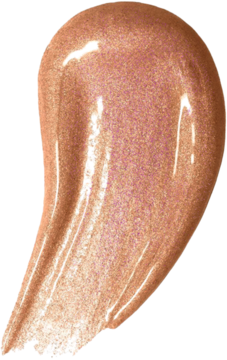 Błyszczyk Pastel Plump Up 213 Honey, mieniący się złoto-brązowy swatch o nawilżającym, błyszczącym wykończeniu.