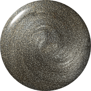 Metaliczny lakier OPI Tempted to Lick-orice, intensywna czerń z połyskiem, w okrągłym wirującym ujęciu z góry.