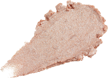 Brokatowy cień I’m Meme I’m Stick Shadow Glitter Autumn Champagne: różowo-beżowy, gładki swatch o perłowym połysku.