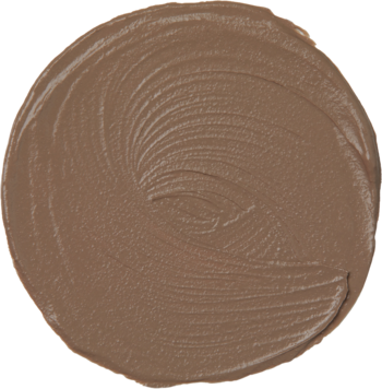 Okrągła próbka kremowego bronzera I'm Meme Multi Stick Shading Cool Bronzer, w odcieniu brązowym, z wirującą teksturą.