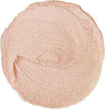 I’m Meme Multi Stick Highlighter Champagne Gold. Zbliżenie na okrągły, kremowy swatch o złocistym, perłowym blasku.