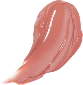 Błyszczący tint I'm Meme Lip Silhouette Gloss Tint Formal Beige, widoczny jako lśniąca, różowo-beżowa smuga o szklanym połysku.