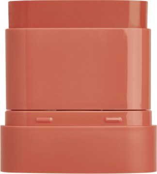 Zbliżenie na Kaja Dewy Bar Cranberry Cooler, nawilżający sztyft do policzków i ust w brązowo-czerwonym opakowaniu.