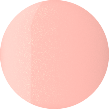 Okrągła kropla jasnoróżowego, półprzezroczystego lakieru CC Nail Polish z połyskiem, dla efektu color correcting.