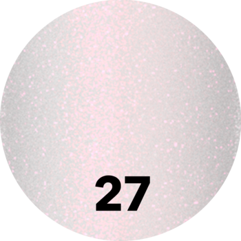Wzornik odcienia 27 błyszczyka-serum do ust z ultrawysokim połyskiem, okrągły, błyszczący.