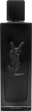 Yves Saint Laurent Myslf woda perfumowana męska, czarna butelka z błyszczącym logo YSL, napisem Eau de Parfum.