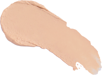 Beżowy swatch Skin Silk Glow Tint, rozświetlającego podkładu w sztyfcie. Gładka, kremowa smuga na jasnym tle.