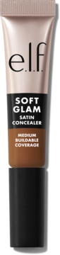 Tubka nawilżającego korektora e.l.f. Soft Glam Satin w odcieniu Deep Neutral, widok z przodu.