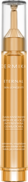Dermika Eternal Zaawansowany Krem pod Oczy, złota butelka z pompką, widok z przodu. PDRN + Collagen.