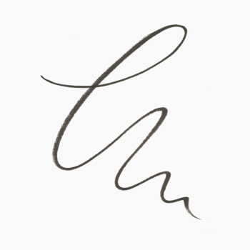 Brązowa, płynna kreska pędzelka, cienkie i grube linie, swatch koloru produktu do brwi na białym tle.
