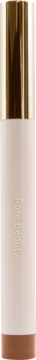 Rare Beauty Weightless Eyeshadow Stick Adventure w odcieniu nude ze złotą nakrętką i bazą, widok pionowy.