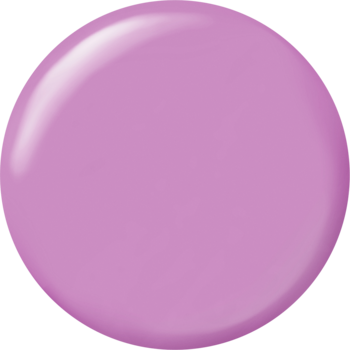 Błyszczący wzornik żelowego lakieru Sally Hansen Miracle Gel w pastelowym, liliowym odcieniu.
