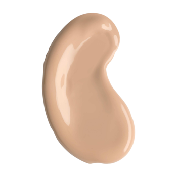 Jasnobeżowy podkład Artdeco Light Luminous Foundation Warm-Beige Sand, kremowa próbka na białym tle.