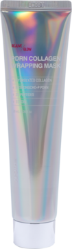 Apothe PDRN Collagen Wrapping Mask w holograficznej tubce z białym zamknięciem, z przodu, kolagen i PDRN.
