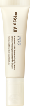 Kremowa tubka Dr.Reju-All PDO Advanced PDRN Rejuvenating Lip Serum 10ml, pionowo, z przodu.