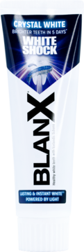 BLANX White Shock ,pasta do zębów, wybielająca, reagująca na światło,kompozycja-1