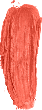 Zbliżenie na intensywny koralowy swatch satynowej pomadki Color Riche Les Intenses z widoczną teksturą.