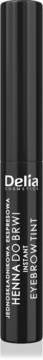 Czarna jednoskładnikowa, ekspresowa henna do brwi Delia, Instant Eyebrow Tint, widok z przodu.