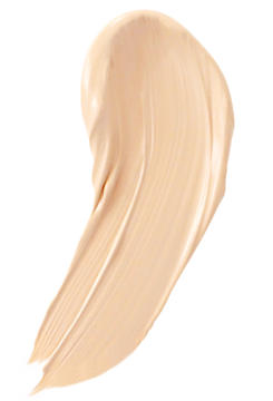 Swatch podkładu Alterra 24H Fresh Make-Up Light, kremowa, beżowa smuga o naturalnym wykończeniu.
