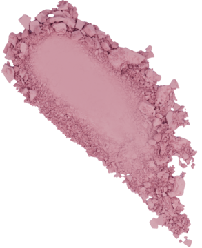 Róż w kamieniu Alterra Natural Rose. Ukośny swatch pudru w odcieniu naturalnego różu, widok z bliska, matowy.
