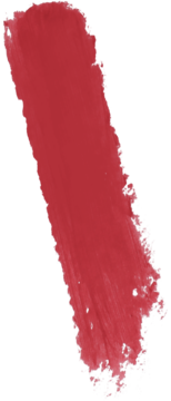 Matowa pomadka do ust Alterra Red Kiss, rozmazana smuga na skórze, z aksamitnym, matowym wykończeniem.