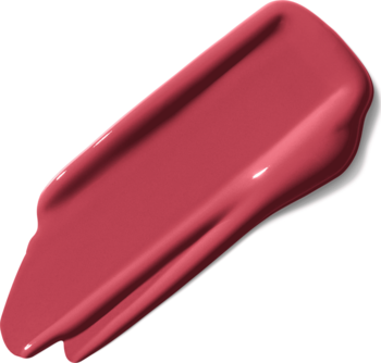 Próbka płynnej szminki Super Stay Matte Ink Maybelline w odcieniu malinowej fuksji, jeszcze mokra, na białym tle.