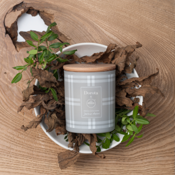 DOROTA & AROMA HOME ,świeca zapachowa, Jesienny Deszcz,kompozycja-1