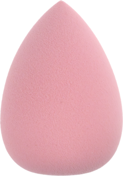 Jasnoróżowa bezlateksowa gąbeczka 3D do makijażu z ekstraktem z granatu, w kształcie łezki.