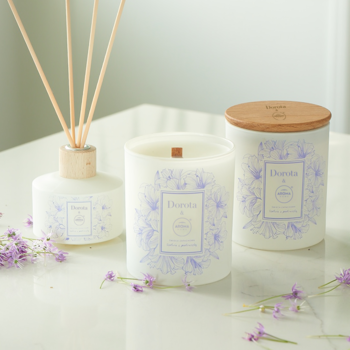 DOROTA & AROMA HOME ,świeca zapachowa, Szałwia z Pietruszką,kompozycja-1