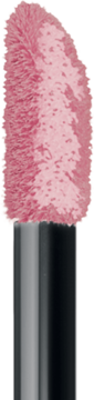 Zbliżenie na puszysty aplikator nawilżającego błyszczyka Bourjois Fabuleux Gloss w różowym odcieniu, widok z przodu.
