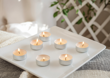 AURA CANDLES ,świece zapachowe, Wanilia,kompozycja-1