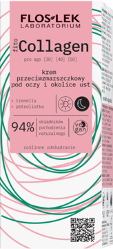 FLOSLEK LABORATORIUM fitoCollagen ,krem pod oczy i okolice ust, przeciwzmarszczkowy,kompozycja-1