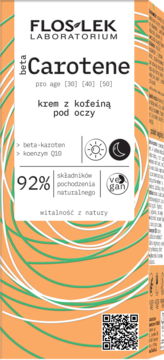 FLOSLEK LABORATORIUM betaCarotene ,krem pod oczy, z kofeiną,kompozycja-1