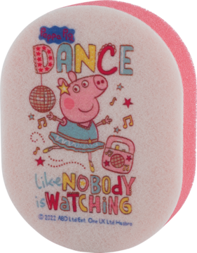 PEPPA PIG ,gąbka kąpielowa dla dzieci, różne rodzaje,kompozycja-1