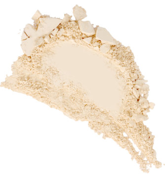 Alterra Hyaluron Natural Powder, beżowy matujący puder z kwasem hialuronowym, rozsypana próbka.