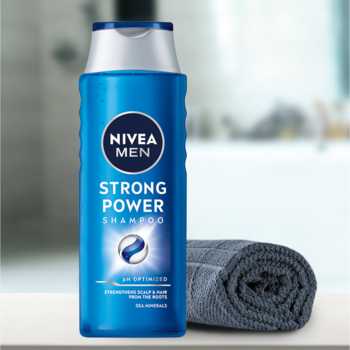 NIVEA MEN Strong Power ,szampon do włosów, wzmacniający,kompozycja-1
