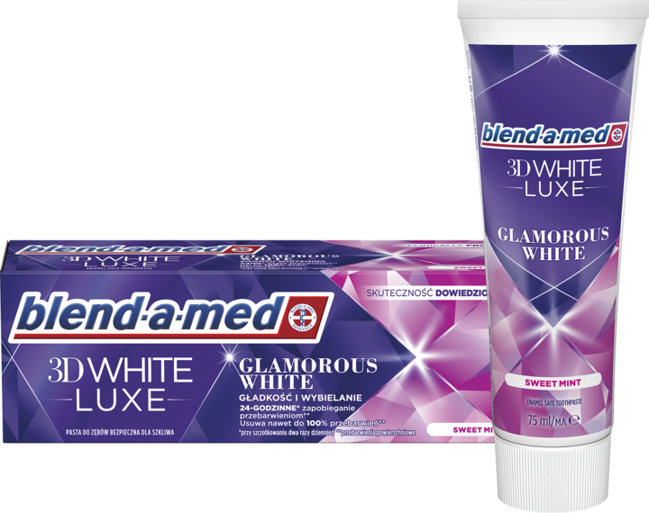 BLEND-A-MED, 3D White Luxe, pasta do zębów, wybielająca, Sweet Mint, 75 ml