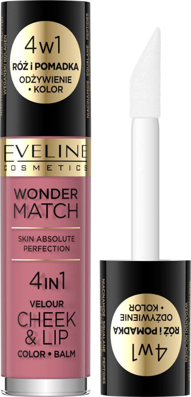 EVELINE COSMETICS, Wonder Match , róż do policzków i pomadka, 4w1, nr ...