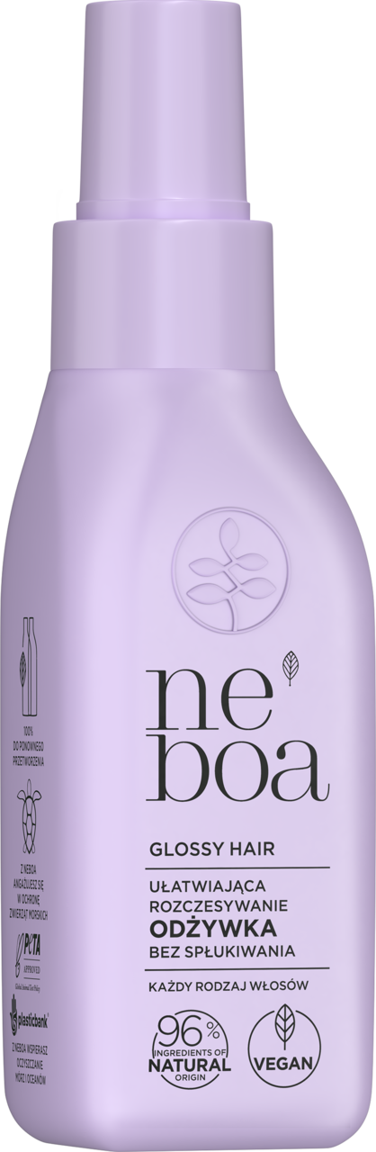 NEBOA, Glossy Hair, odżywka do włosów każdego rodzaju, w sprayu, ułatwiająca rozczesywanie, 100 ml