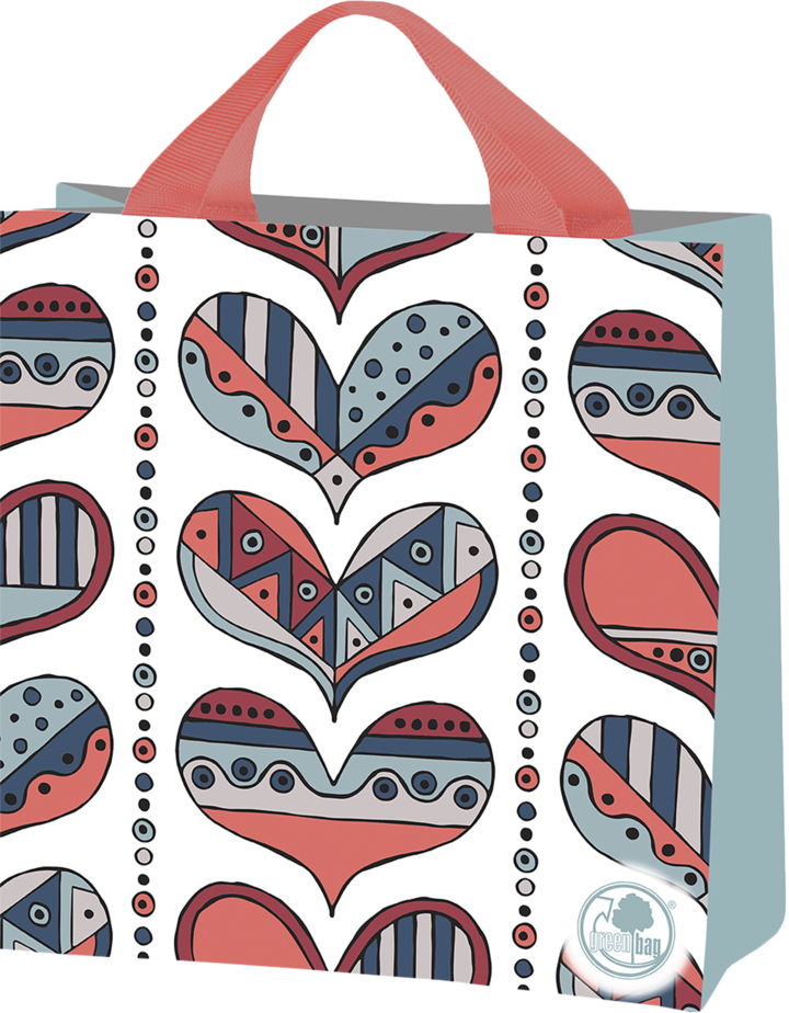 GREEN BAG, torba, wym. 26x26x12cm, różne wzory, 1 szt.