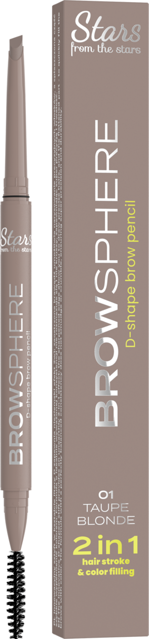 STARS, Browsphere, kredka do brwi, nr 01 Taupe Blonde, 0,14 g