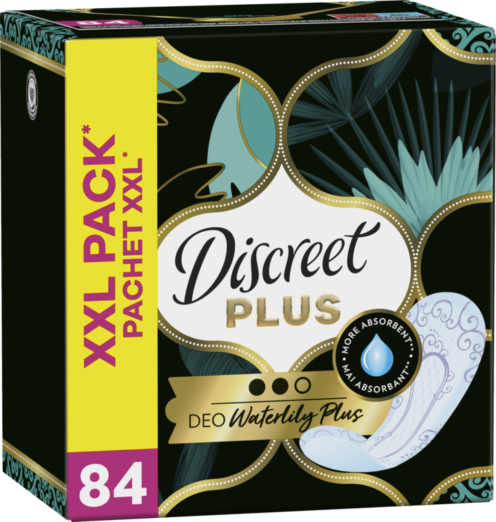 DISCREET, Plus, wkładki higieniczne, zapachowe, 84 szt.