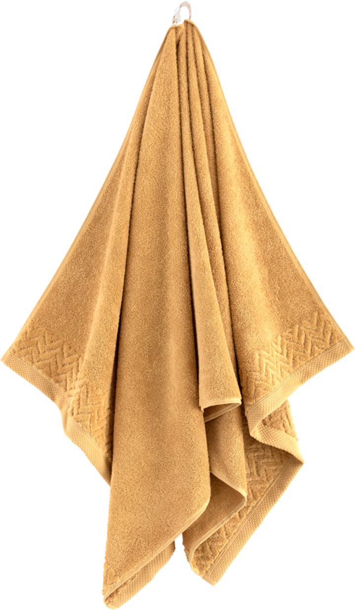 ZWOLTEX, Fir, ręcznik 100% bawełna egipska, Złoty, wym. 70x140 cm, 1 szt.