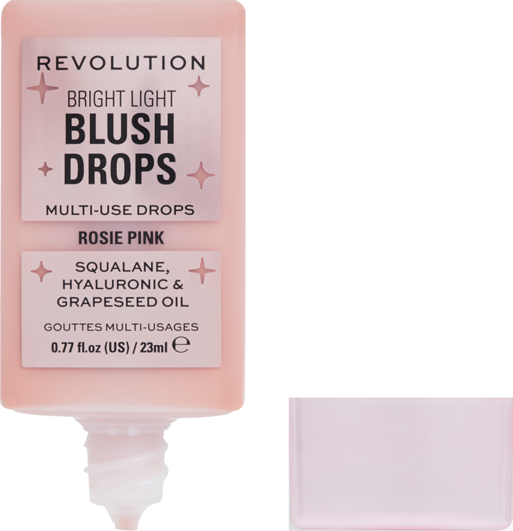 REVOLUTION, , krople rozświetlające, róż w płynie, Rosie Pink, 23 ml ...