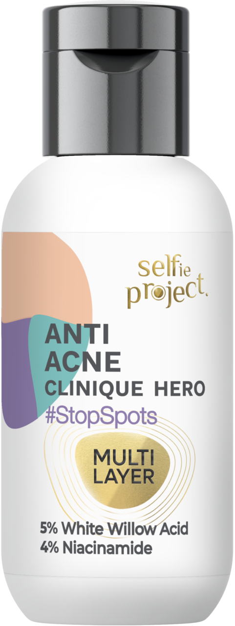 SELFIE PROJECT, #StopSpots Anti Acne Clinic Hero, serum do twarzy, przeciwzapalne, rozjaśniające, 30 ml
